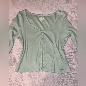 Green Holister Baby Tee